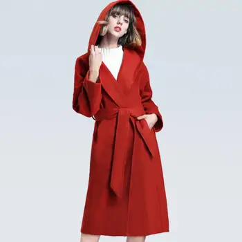 2018 New Winter Women Wool blends Coat Long Sleeve Belted Loose Warm Woolen Jacket Hooded
2018 New Winter Women Wool blends Coat Long Sleeve Belted Loose Warm Woolen Jacket Hooded
