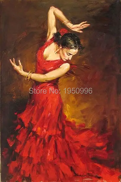 Dress Flamenco Dancer Oil Painting on Canvas Lady Large Abstract Portrait Canvas Wall Art for Living Room Decoration
Dress Flamenco Dancer Oil Painting on Canvas Lady Large Abstract Portrait Canvas Wall Art for Living Room Decoration