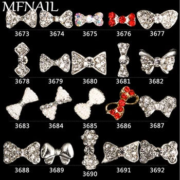 Novelty Silver+Red 100 pcs 3D Alloy Rhinestones Nail Art Bow Tie Glitters Slice DIY Decoration Acessories 2018 MAFANAILS
Novelty Silver+Red 100 pcs 3D Alloy Rhinestones Nail Art Bow Tie Glitters Slice DIY Decoration Acessories 2018 MAFANAILS