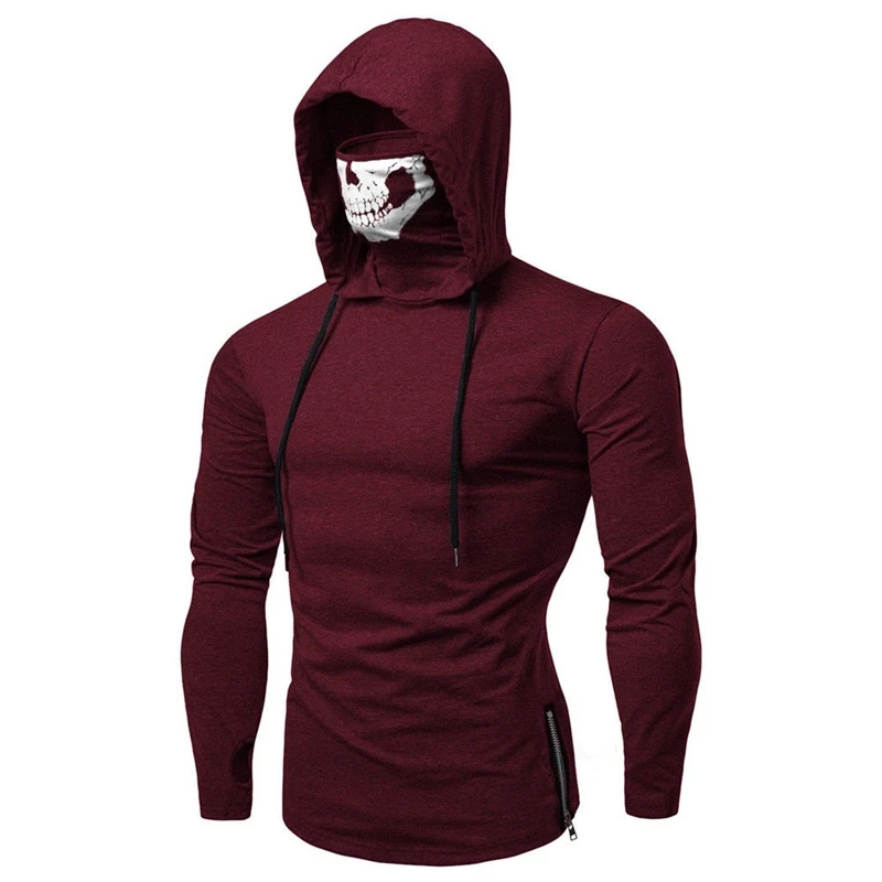 Autumn Men Drawstring Zipper Skull Mask Hooded Sweatshirt Long Sleeve Hoodie Hip Hop Tops M-XXXL
Autumn Men Drawstring Zipper Skull Mask Hooded Sweatshirt Long Sleeve Hoodie Hip Hop Tops M-XXXL
