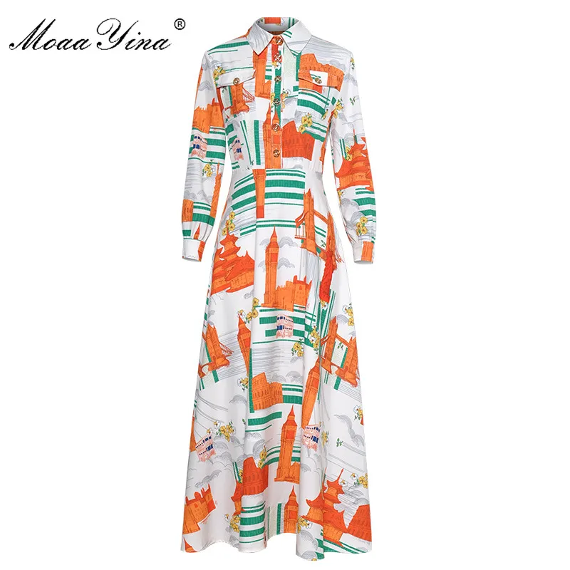 MoaaYina Fashion Designer Runway Dress Spring Autumn Women's Long sleeve the view of the city Print Slim Elegant Maxi Dresses
MoaaYina Fashion Designer Runway Dress Spring Autumn Women's Long sleeve the view of the city Print Slim Elegant Maxi Dresses