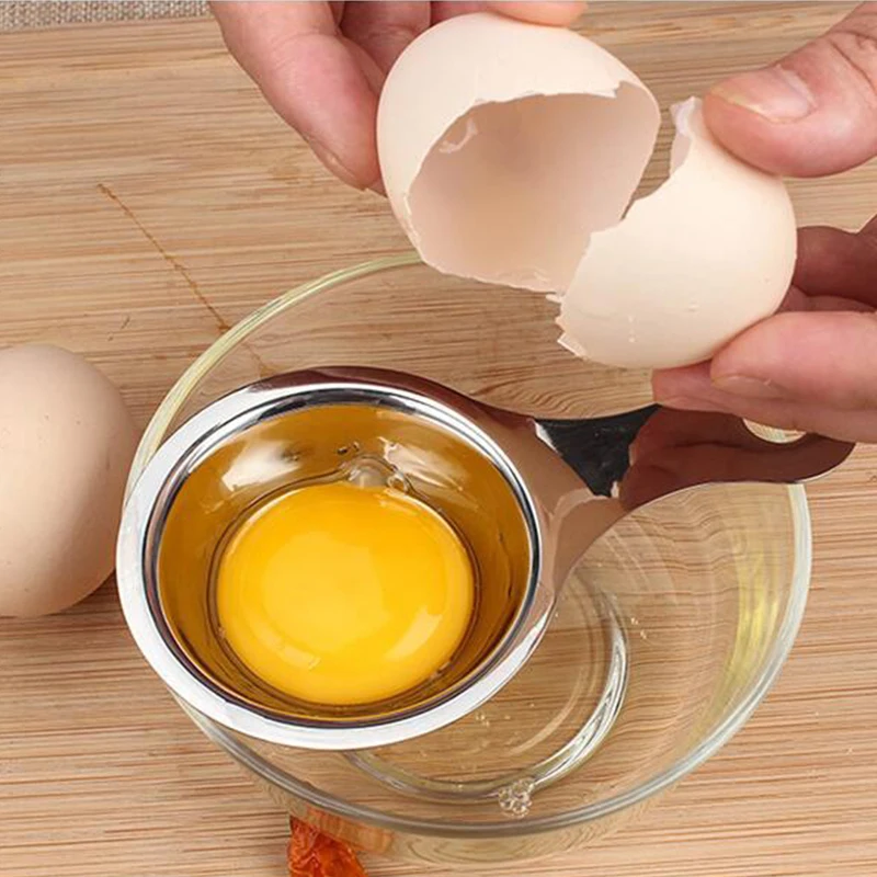 1 pc Stainless Steel Egg Separator Tool Spoon Egg Yolk White Separator Egg Divider Kitchen Tools
1 pc Stainless Steel Egg Separator Tool Spoon Egg Yolk White Separator Egg Divider Kitchen Tools