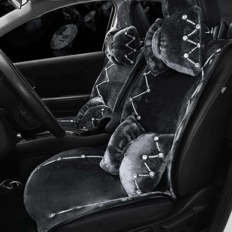 Luxury Diamond Pearl Plush Car Seat Cover Mat Seat Cushion Velvet Rhinestones Pearl Winter Auto Seat Covers Girls Women
Luxury Diamond Pearl Plush Car Seat Cover Mat Seat Cushion Velvet Rhinestones Pearl Winter Auto Seat Covers Girls Women