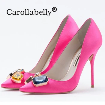 Carollabelly New Brand Women Evening Shoes Woman High Heels 10CM Wedding Heels Rose Red Women Pumps Brand Party Shoes For Women
Carollabelly New Brand Women Evening Shoes Woman High Heels 10CM Wedding Heels Rose Red Women Pumps Brand Party Shoes For Women