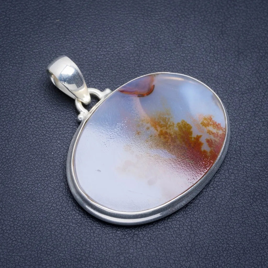 Natural Russian Dendritic Agate Handmade Unique 925 Sterling Silver Pendant 1.5" A1923
Natural Russian Dendritic Agate Handmade Unique 925 Sterling Silver Pendant 1.5" A1923