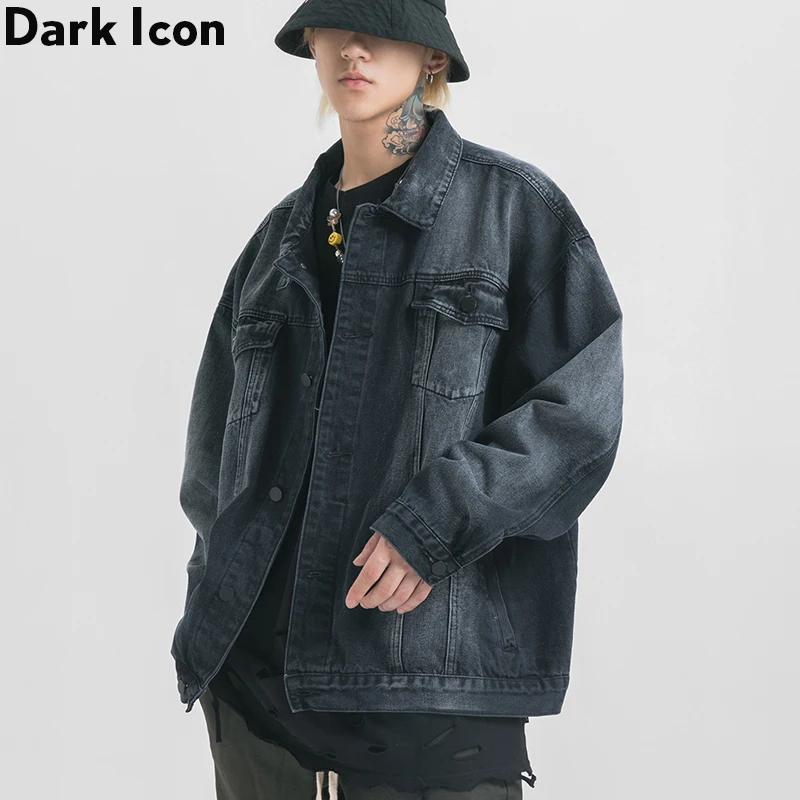 Dark Icon Tie Dyeing Denim Jacket Men Turn-down Oversized Men's Jackets Street Jeans Jacket Blac/White
Dark Icon Tie Dyeing Denim Jacket Men Turn-down Oversized Men's Jackets Street Jeans Jacket Blac/White