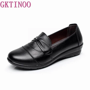 GKTINOO Women Ladies Female Shoes Flats Mother Shoes Cow Genuine Leather Loafers Black Non Slip On Designer 35-41
GKTINOO Women Ladies Female Shoes Flats Mother Shoes Cow Genuine Leather Loafers Black Non Slip On Designer 35-41