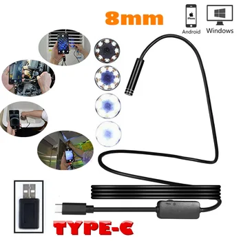 8mm Type C Android USB Endoscope 10M Snake Industria Endoscope Waterproof Borescope Inspection Video Camera for Android Windows
8mm Type C Android USB Endoscope 10M Snake Industria Endoscope Waterproof Borescope Inspection Video Camera for Android Windows