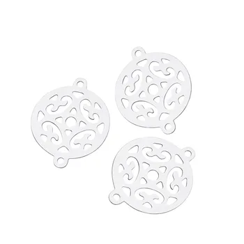 PandaHall 20pcs Flat Round 202 Stainless Steel Filigree Links Connectors for Jewelry Bracelet Necklace Accessories 19x15x0.2mm 
PandaHall 20pcs Flat Round 202 Stainless Steel Filigree Links Connectors for Jewelry Bracelet Necklace Accessories 19x15x0.2mm