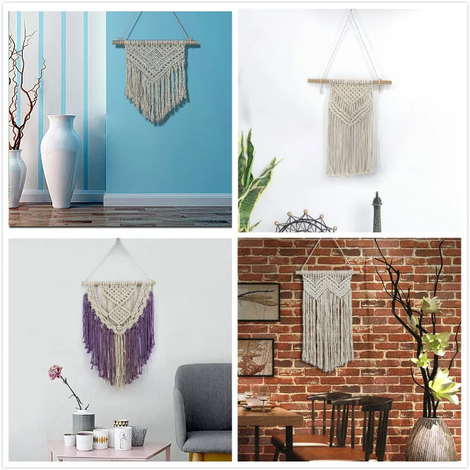 Hand Knotted Bohemian Macrame Woven Handmade Tapestry Knitting Wall Hanging Tapisserie Home Decoration Craft Wedding Decor Gifts
Hand Knotted Bohemian Macrame Woven Handmade Tapestry Knitting Wall Hanging Tapisserie Home Decoration Craft Wedding Decor Gifts