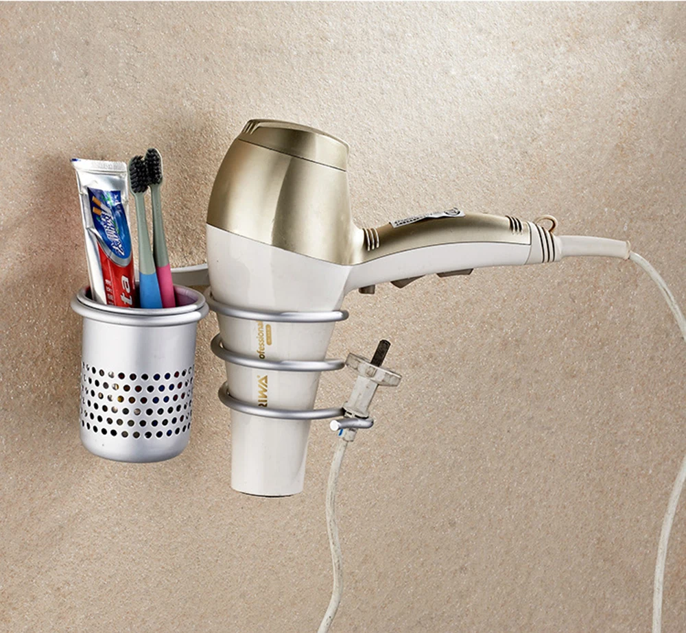 Wall Mounted Bathroom Shelf Hair Dryer Storage Rack Aluminum Multifunction Storage Shelf Bath Supplies
Wall Mounted Bathroom Shelf Hair Dryer Storage Rack Aluminum Multifunction Storage Shelf Bath Supplies