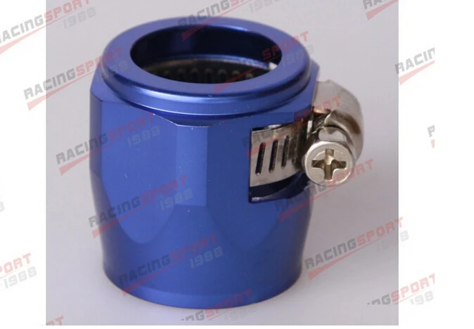 AN - 8 AN8 blue Fuel Hose Clamp Finisher HEX Finishers