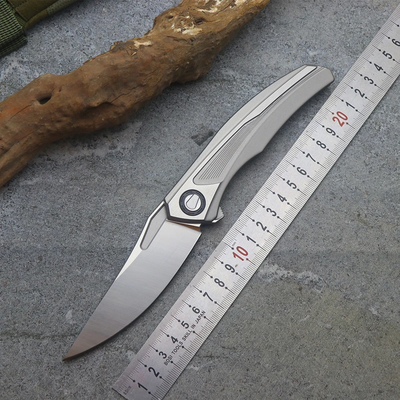 Quantum HATI F95 Flip Folding Knife Ball Bearing D2 Blade TC4 Titanium Handle Outdoor Camping Multipurpose Hunting EDC Tools
Quantum HATI F95 Flip Folding Knife Ball Bearing D2 Blade TC4 Titanium Handle Outdoor Camping Multipurpose Hunting EDC Tools