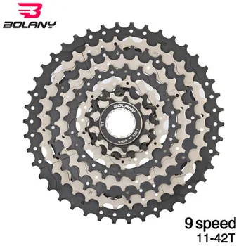 9 Speed 11-42T Freewheel Wide Ratio Bike Mountain Variable speed black Bicycle Flywheel Cassete For Bicycle Accessories
9 Speed 11-42T Freewheel Wide Ratio Bike Mountain Variable speed black Bicycle Flywheel Cassete For Bicycle Accessories