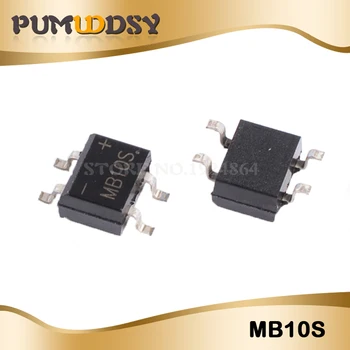 

50PCS MB10S SOP-4 1000V 0.5A bridge rectifier new and original IC