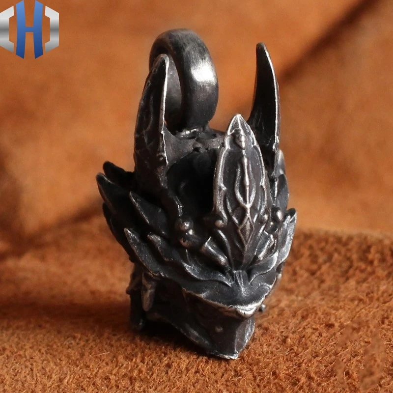 Men And Women Original Handmade 925 Sterling Silver Pendant Necklace Japanese Harajuku Style Wolf Knight Helmet Necklace
Men And Women Original Handmade 925 Sterling Silver Pendant Necklace Japanese Harajuku Style Wolf Knight Helmet Necklace