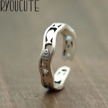 Punk Retro Silver Color Rings for Women Jewelry Bohemian Adjustable Antique Finger Fish Rings Anillos joyas de plata
Punk Retro Silver Color Rings for Women Jewelry Bohemian Adjustable Antique Finger Fish Rings Anillos joyas de plata