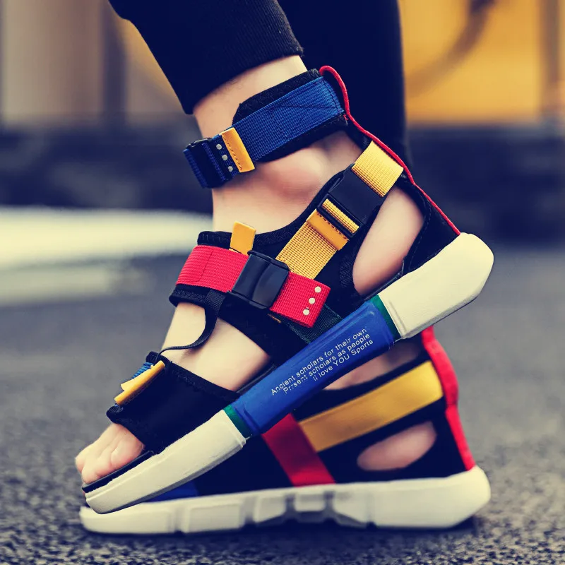 Koovan Roman Shoes Man Summer Personality Cosplay Walk Show Slippers High Sandals Boys Men's Shoes Hook & Loop
Koovan Roman Shoes Man Summer Personality Cosplay Walk Show Slippers High Sandals Boys Men's Shoes Hook & Loop