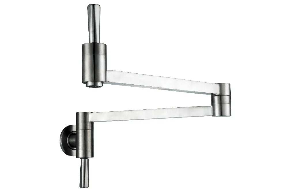 Free ship NEW Wall Mounted Brass single cold Water Pot Filler faucet tap, Double Joint Spout, Brushed nickel Kitchen Faucet
Free ship NEW Wall Mounted Brass single cold Water Pot Filler faucet tap, Double Joint Spout, Brushed nickel Kitchen Faucet