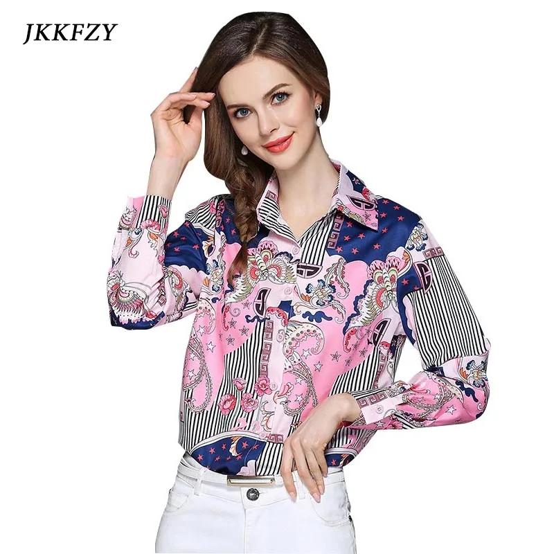 2018 Spring Autumn Women Butterfly Printed Shirts Fashion Long Sleeve Blouse Tops OL Style Work Casual clothes
2018 Spring Autumn Women Butterfly Printed Shirts Fashion Long Sleeve Blouse Tops OL Style Work Casual clothes