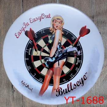 DIA30CM Lady Bullseye Wall Tin Sign Metal Poster Iron Painting Metal Art Decor Wall Sticker Shop & Home Wall Sign Wall Stickers
DIA30CM Lady Bullseye Wall Tin Sign Metal Poster Iron Painting Metal Art Decor Wall Sticker Shop & Home Wall Sign Wall Stickers