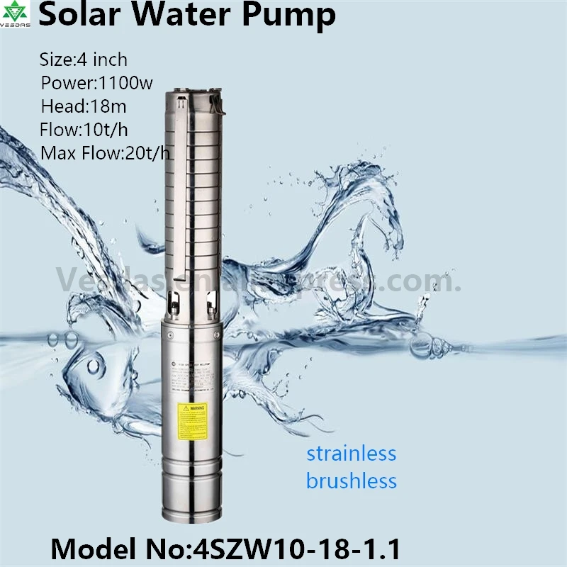 4Inch 1100W AC220V DC300V with Permanent Magnet Synchronous Motor Flow 10T/H Head 18M for Farm Deep Well Solar Water Pump
4Inch 1100W AC220V DC300V with Permanent Magnet Synchronous Motor Flow 10T/H Head 18M for Farm Deep Well Solar Water Pump
