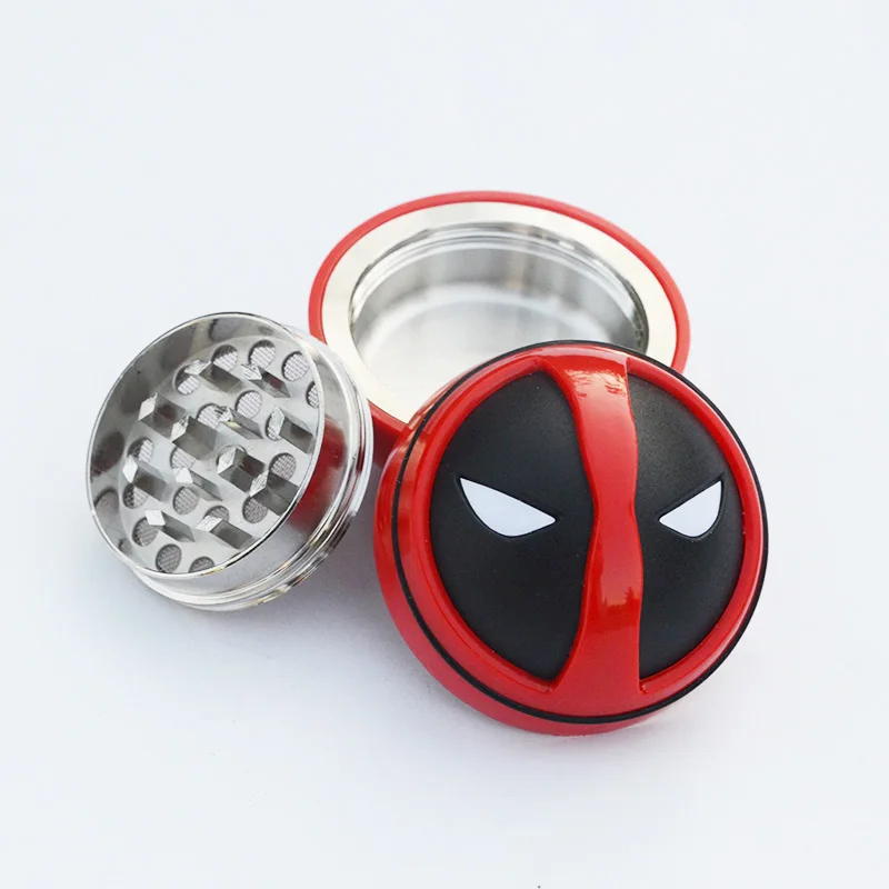 New Deadpool Style Metal&Plastic Tobacco 3 Layers Herb Grinder Smoking Pipe Cigarette Accessories Dia 52MM Drop Shipping
New Deadpool Style Metal&Plastic Tobacco 3 Layers Herb Grinder Smoking Pipe Cigarette Accessories Dia 52MM Drop Shipping
