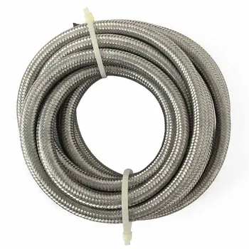 AN 4 Stainless Steel Oil / Fuel Hose 5 Meter Double Braided Fuel Line Universal Turbo Oil Cooler Hose End Adapter Pipe 1500 PSI
AN 4 Stainless Steel Oil / Fuel Hose 5 Meter Double Braided Fuel Line Universal Turbo Oil Cooler Hose End Adapter Pipe 1500 PSI