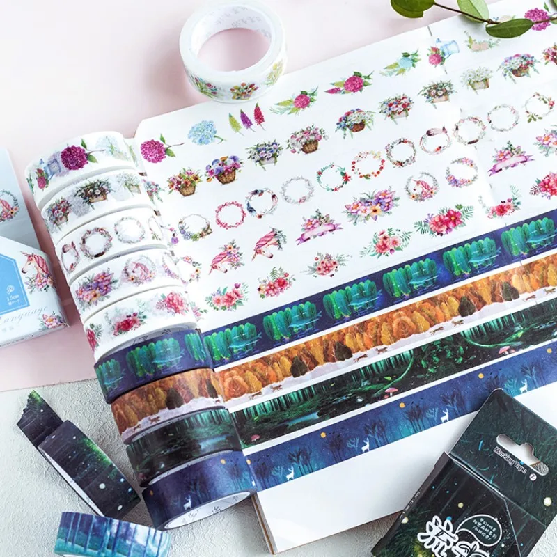 1 pcs 1.5cm x 7m beautiful wreath dream washi tape photo album Scrapbook Adhesive decorative tape diy handmade Gift Card sticker
1 pcs 1.5cm x 7m beautiful wreath dream washi tape photo album Scrapbook Adhesive decorative tape diy handmade Gift Card sticker