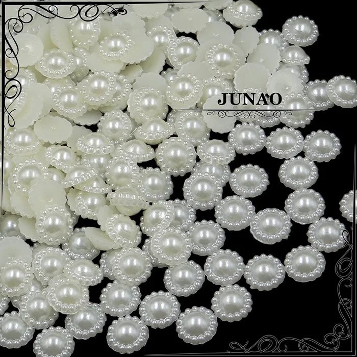 12mm Ivory Color Half ABS Pearl Flowers Beads Cabochon Flatback Scrapbook For Jewelry Making Garment Decorations 300pcs
12mm Ivory Color Half ABS Pearl Flowers Beads Cabochon Flatback Scrapbook For Jewelry Making Garment Decorations 300pcs