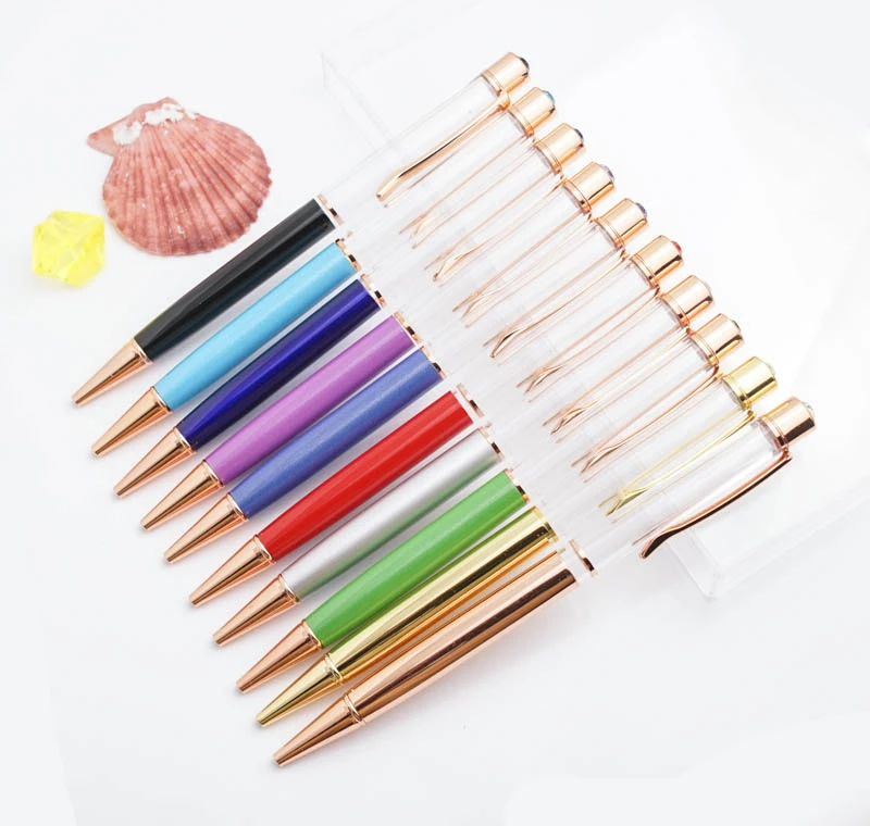 Diamond on top Ballpoint pen no oil no Gold foil Fill yourself crystal Metal Copper gift pen school offise supplies
Diamond on top Ballpoint pen no oil no Gold foil Fill yourself crystal Metal Copper gift pen school offise supplies