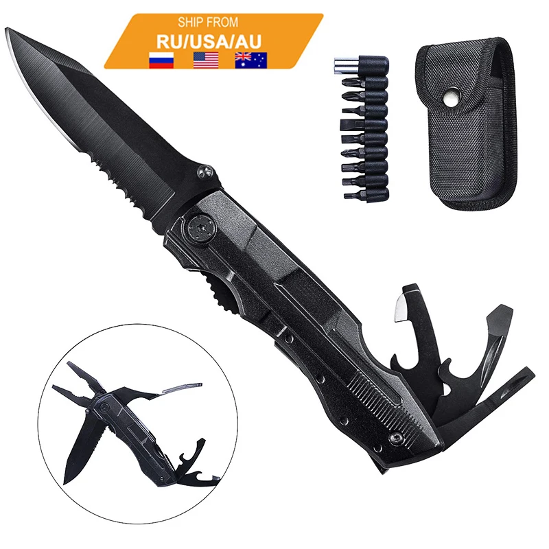 Pliers Tool in 1 Screwdriver Kit Bits Folding Pocket Camping Outdoor Survival Hunting Knife Dropshipping Bottle Opener Hand Tool
Pliers Tool in 1 Screwdriver Kit Bits Folding Pocket Camping Outdoor Survival Hunting Knife Dropshipping Bottle Opener Hand Tool