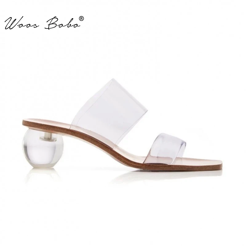 WOOS BOBO 2019 Luxury brand High heel Women sandals Transparent PVC Women Slippers Geometric Heel women mules casual mujer shoes
WOOS BOBO 2019 Luxury brand High heel Women sandals Transparent PVC Women Slippers Geometric Heel women mules casual mujer shoes