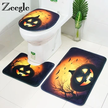 Zeegle Halloween Bath Mat 3Pcs/set Bathroom Carpet Foot Mat Anti-slip Mat For Toilet Bath Rugs Absorbent Bathroom Floor Mats
Zeegle Halloween Bath Mat 3Pcs/set Bathroom Carpet Foot Mat Anti-slip Mat For Toilet Bath Rugs Absorbent Bathroom Floor Mats
