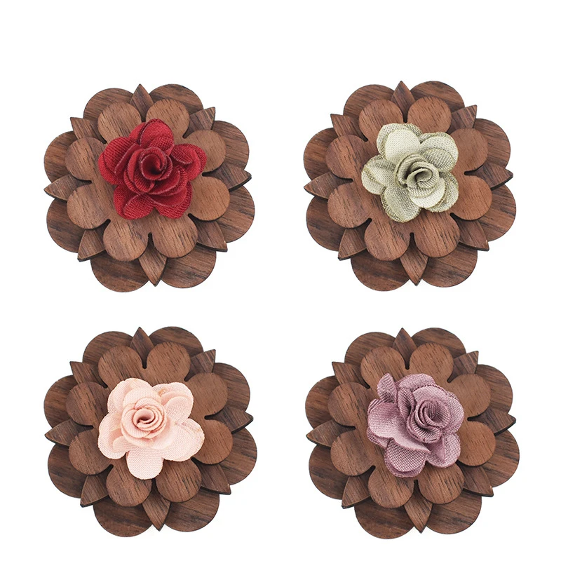 Men's Flower Wooden Lapel Pin Wedding Party Suit Dress Decoration Boutonniere Handmade Lapel Brooch Pin Wood Brooch for Gift
Men's Flower Wooden Lapel Pin Wedding Party Suit Dress Decoration Boutonniere Handmade Lapel Brooch Pin Wood Brooch for Gift