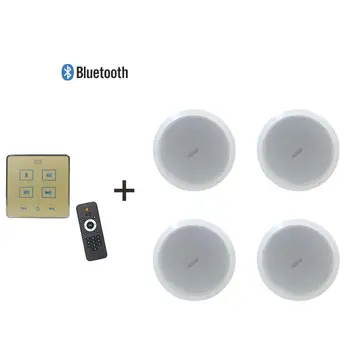 Home background music system in wall audio amplifier with 4 ceiling speakers, Supports USB/SD/AUX, connect to 2 to 4 speakers
Home background music system in wall audio amplifier with 4 ceiling speakers, Supports USB/SD/AUX, connect to 2 to 4 speakers