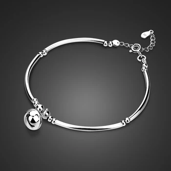 Hot Sale Cute Girl Bell Pendant Bracelet Fashion Simple Woman Dainty Link Bracelet Charm 100% 925 Sterling Silver Jewelry Gift
Hot Sale Cute Girl Bell Pendant Bracelet Fashion Simple Woman Dainty Link Bracelet Charm 100% 925 Sterling Silver Jewelry Gift