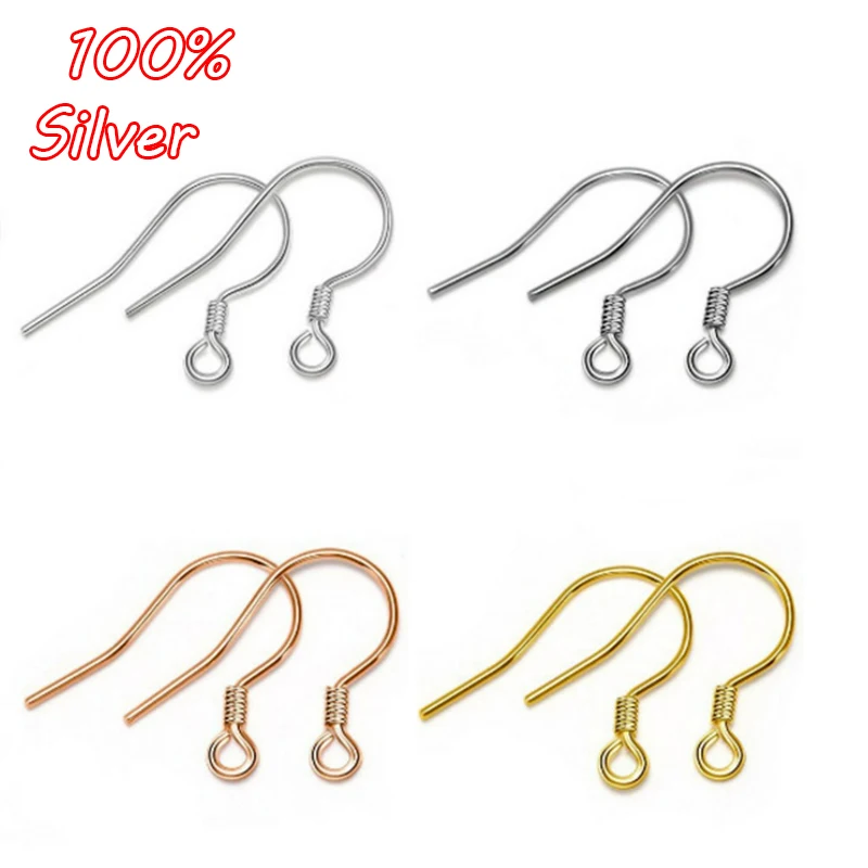 2pair 925 Sterling Silver Color Bead Ear Hook Accessories Ladies Earrings Plated Gold Handmade DIY Silver Accessories Wholesale
2pair 925 Sterling Silver Color Bead Ear Hook Accessories Ladies Earrings Plated Gold Handmade DIY Silver Accessories Wholesale