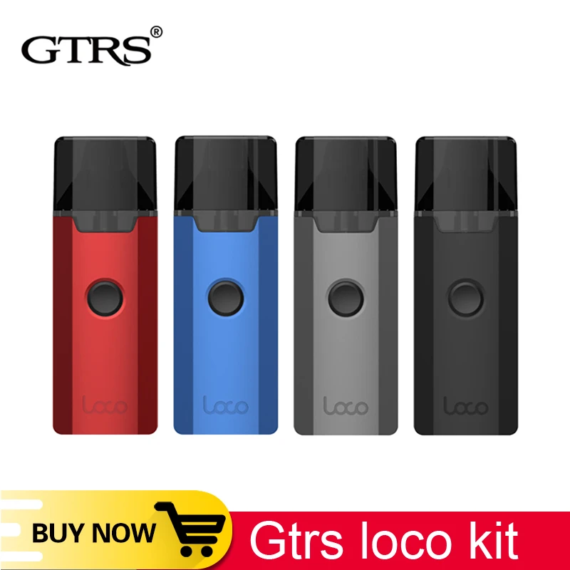 Original Gtrs LOCO AIO Vape kit Pod system electronic cigarette with 1000mah battery mod 3ml cartridge pod tank dual coil bvc |