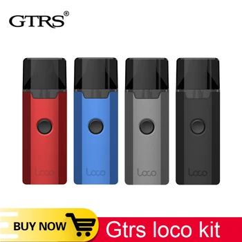 Original Gtrs LOCO AIO Vape kit Pod system electronic cigarette with 1000mah battery mod 3ml cartridge pod tank dual coil bvc
Original Gtrs LOCO AIO Vape kit Pod system electronic cigarette with 1000mah battery mod 3ml cartridge pod tank dual coil bvc