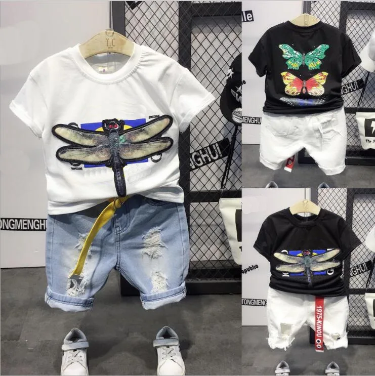 2019 summer Boys T Shirt + Shorts jeans 2pcs Outfit Kids Clothes Boys Suit For Toddler Boys Clothing Set 2-6years
2019 summer Boys T Shirt + Shorts jeans 2pcs Outfit Kids Clothes Boys Suit For Toddler Boys Clothing Set 2-6years