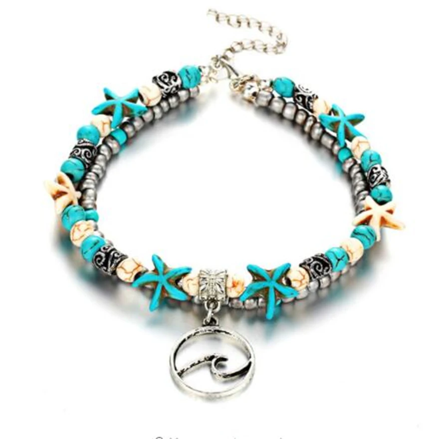 High Quality Bohemian Wave Anklets For Women Vintage Multi Layer Bead Anklet Leg Bracelet Sandals Boho DIY Summer Charm Jewelry
High Quality Bohemian Wave Anklets For Women Vintage Multi Layer Bead Anklet Leg Bracelet Sandals Boho DIY Summer Charm Jewelry