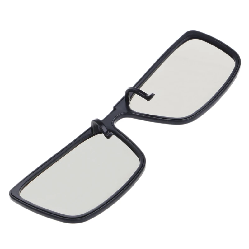 Clip-On Type Circular Passive Polarized 3D Glasses For TV Real 3D Cinema 0.22mm