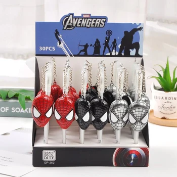 3 Pcs/set Cartoon 0.38mm Superhero Spiderman Iron Man Captain America Mask Pendant Gel Pens Signature Pen Korean Stationery
3 Pcs/set Cartoon 0.38mm Superhero Spiderman Iron Man Captain America Mask Pendant Gel Pens Signature Pen Korean Stationery