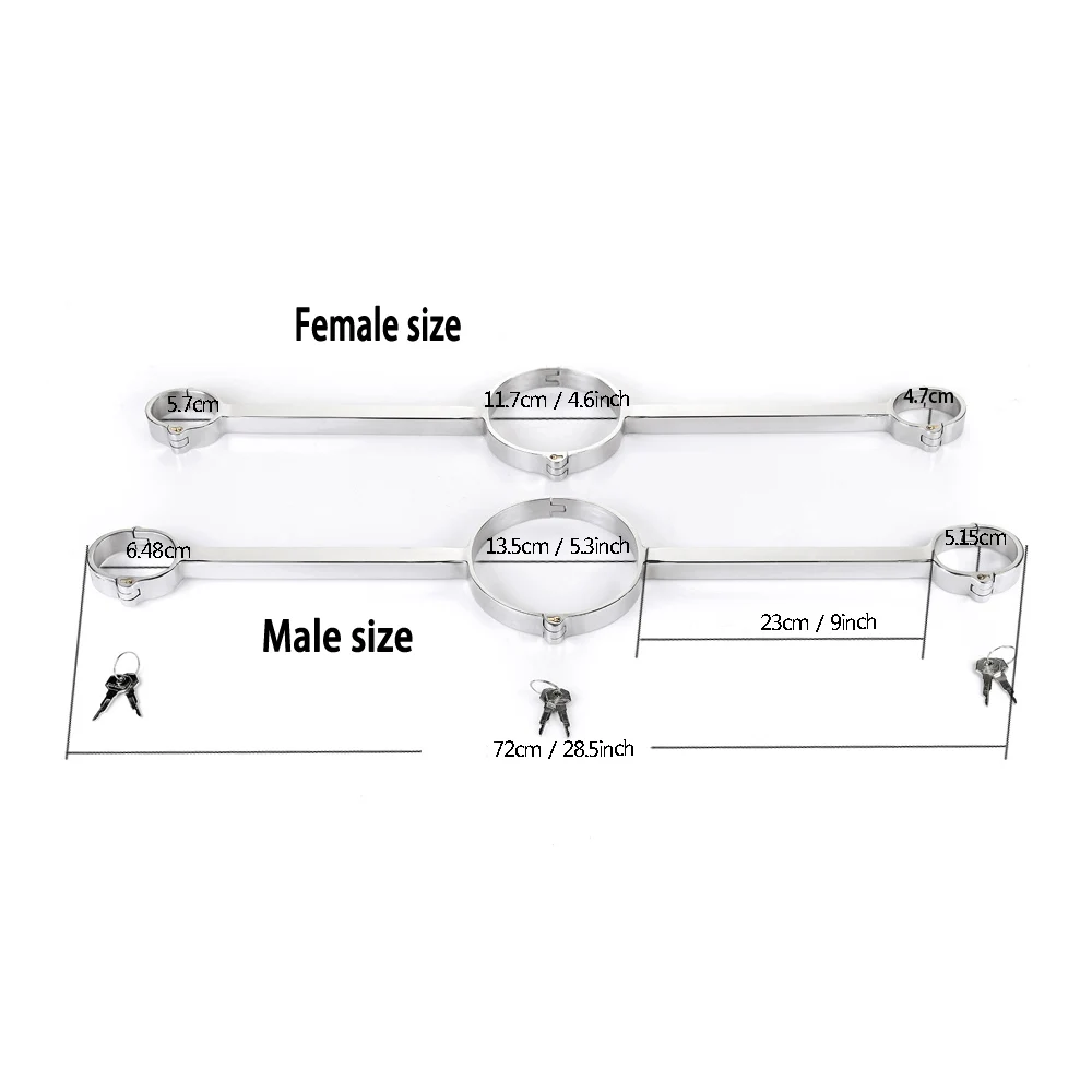 1000px x 1000px - Metal Bondage Lock Neck Collar Hand Cuffs Stainless Steel Slave BDSM  Restraints Sex Toys For Couples Spreader Bar Handcuffs