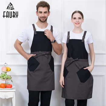 High Quality wholesale Unisex Halter Neck Adjustable Spliced Color Apron Food Service Kitchen Bakery Chef Waiter Uniform
High Quality wholesale Unisex Halter Neck Adjustable Spliced Color Apron Food Service Kitchen Bakery Chef Waiter Uniform