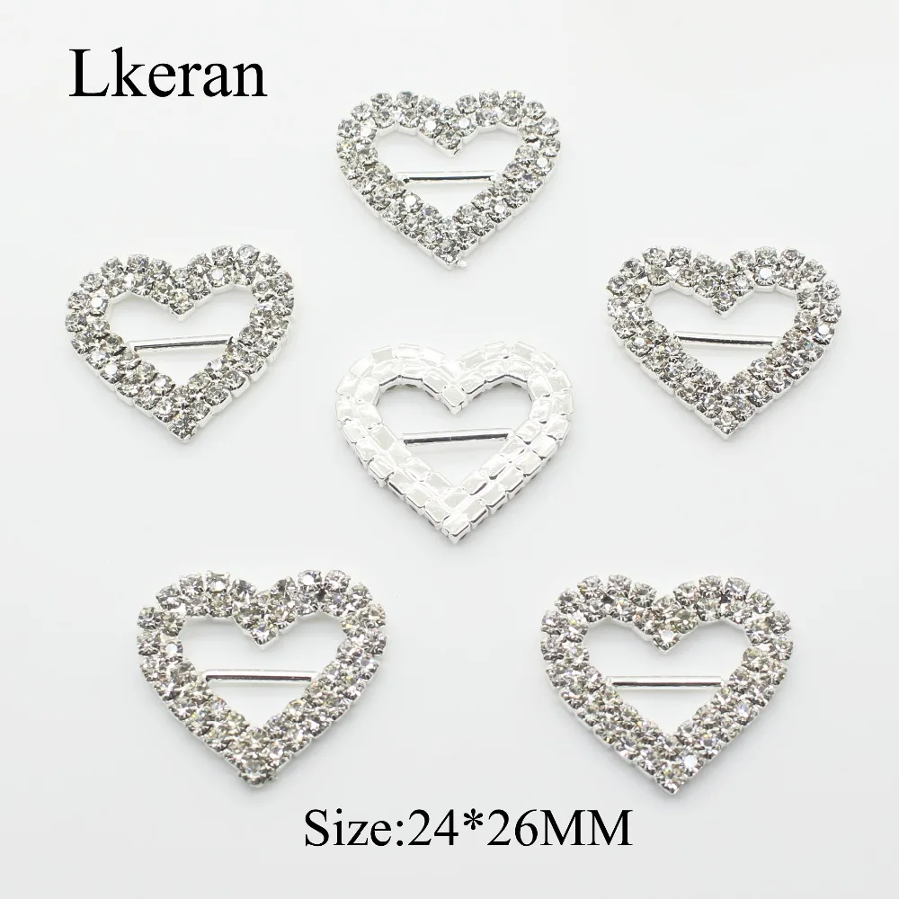 New! 50pc/lot 24*26mm Double row heart Rhinestone Buckle Slider For Diy Crystal Wedding Decorative Invitation Letter Accessories
New! 50pc/lot 24*26mm Double row heart Rhinestone Buckle Slider For Diy Crystal Wedding Decorative Invitation Letter Accessories