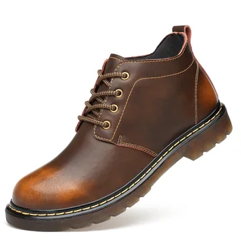 Lover's Handsome Hiking Shoes Anti-skid Genuine Leather Men Ankle Boots Vintage Woman Desert Martin Boots Botas Hombre Walking 
Lover's Handsome Hiking Shoes Anti-skid Genuine Leather Men Ankle Boots Vintage Woman Desert Martin Boots Botas Hombre Walking