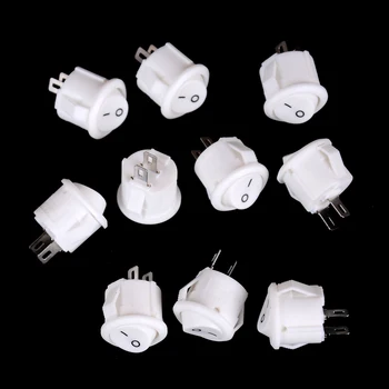 10Pcs Diameter 16mm Small Round Boat Rocker Switches Black Mini Round Black White Red 2 Pin ON-OFF Rocker Switch
10Pcs Diameter 16mm Small Round Boat Rocker Switches Black Mini Round Black White Red 2 Pin ON-OFF Rocker Switch