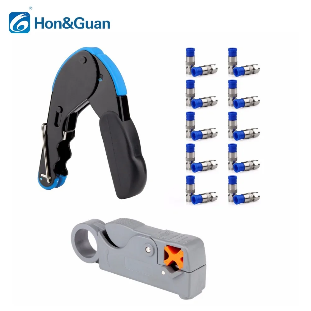 1pc Compression Crimp +20pcs RG6 Connectors +1pc Coax Cable Wire Stripper Tool
1pc Compression Crimp +20pcs RG6 Connectors +1pc Coax Cable Wire Stripper Tool
